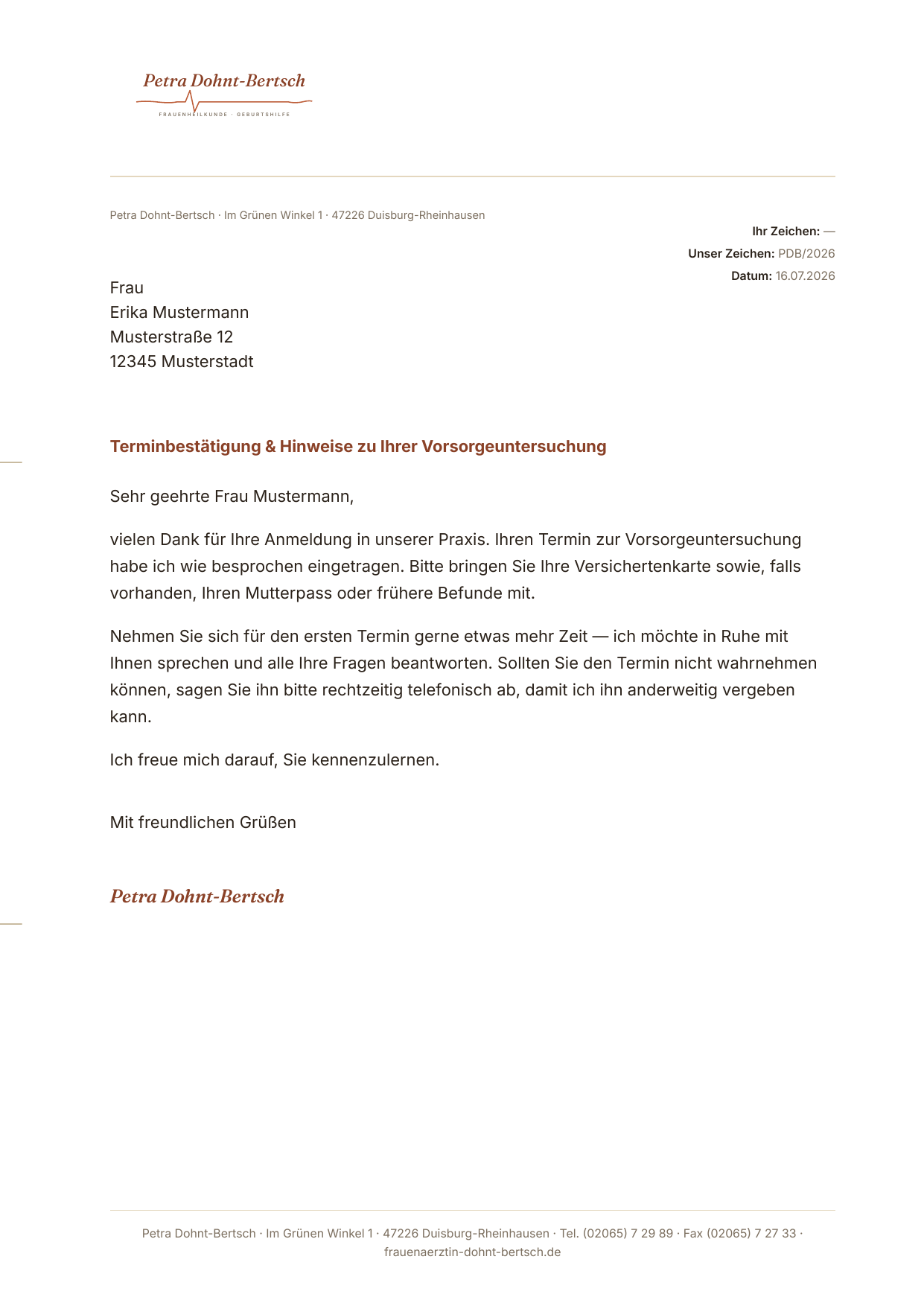 Briefbogen Konzept ①