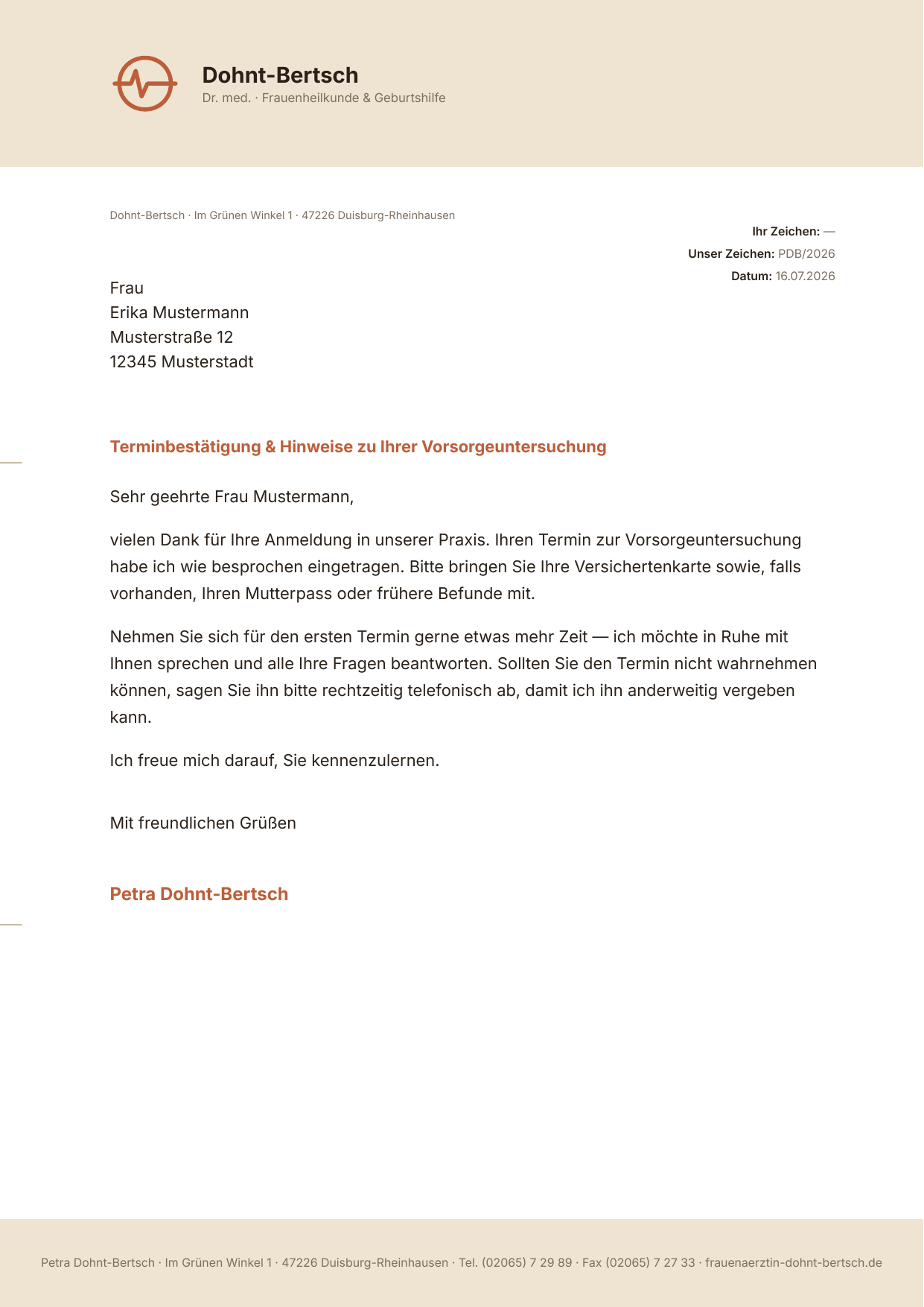 Briefbogen Konzept ②