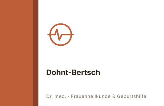 Visitenkarte Konzept ② – Vorderseite